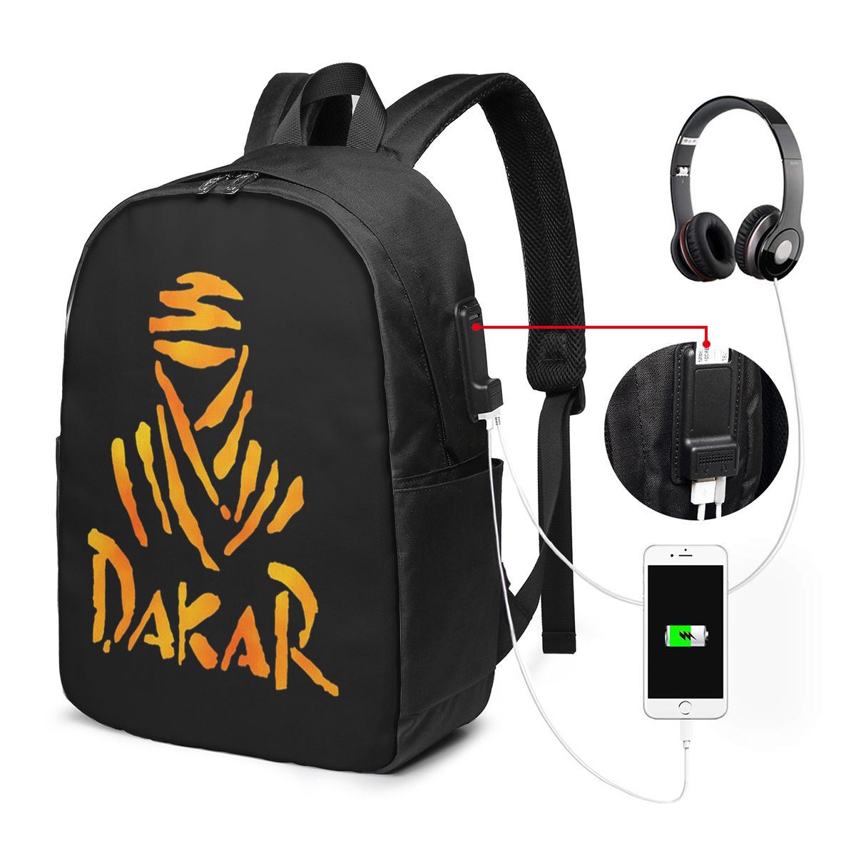 Backpacks - Dakar Rally Motorcycle Backpack Travel Notebook