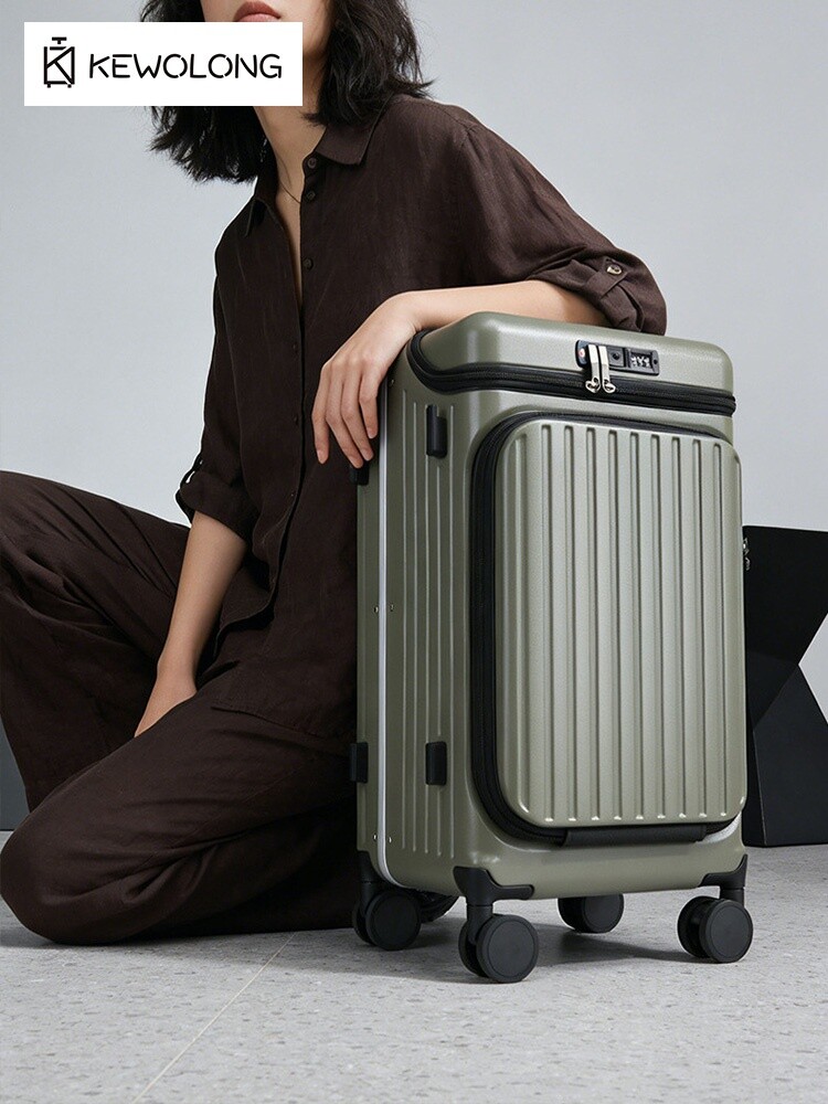 20 Inch Front Opening Carry On - Spinner Wheel Rolling Suitcase 20 Inch recension och pris