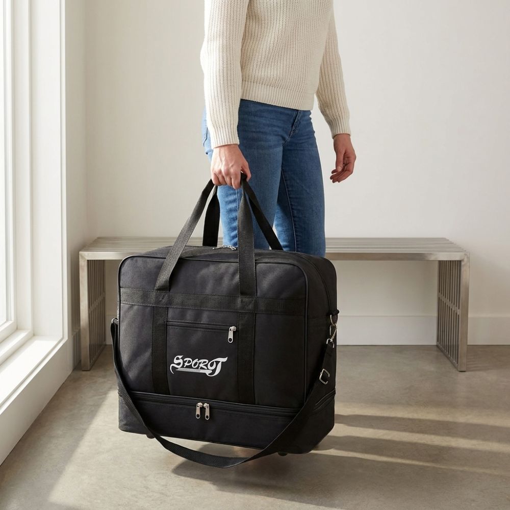 Durable Oxford cloth Expandabl - Foldable Rolling Luggage Bag recension och pris