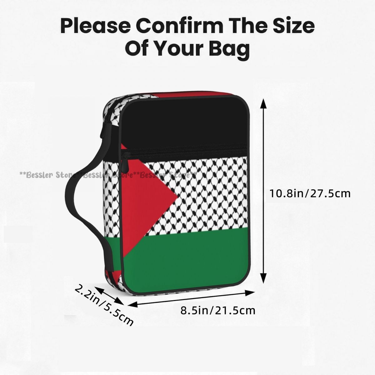 Palestine Flag Bible Bag Zippe - Handbags recension och pris